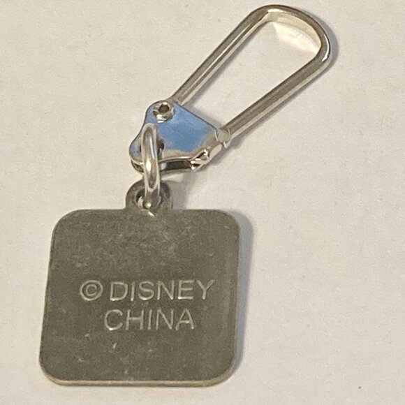 Vintage Disney Minnie Mouse Zipper Pull Purse Charm Signed Charm Pink Bow Enamel - Picture 5 of 8